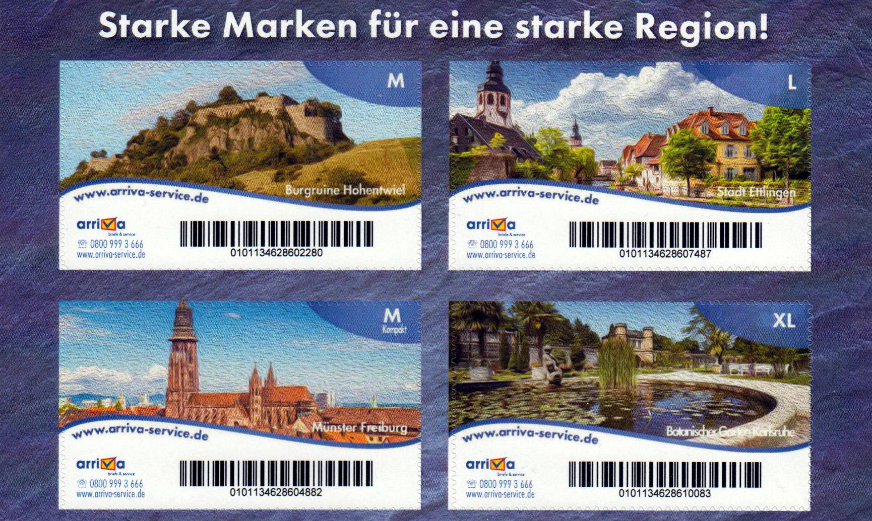 Block: Starke Marken für eine starke Region 2018, ohne Werteindruck, Präfix-Nr. 010113
