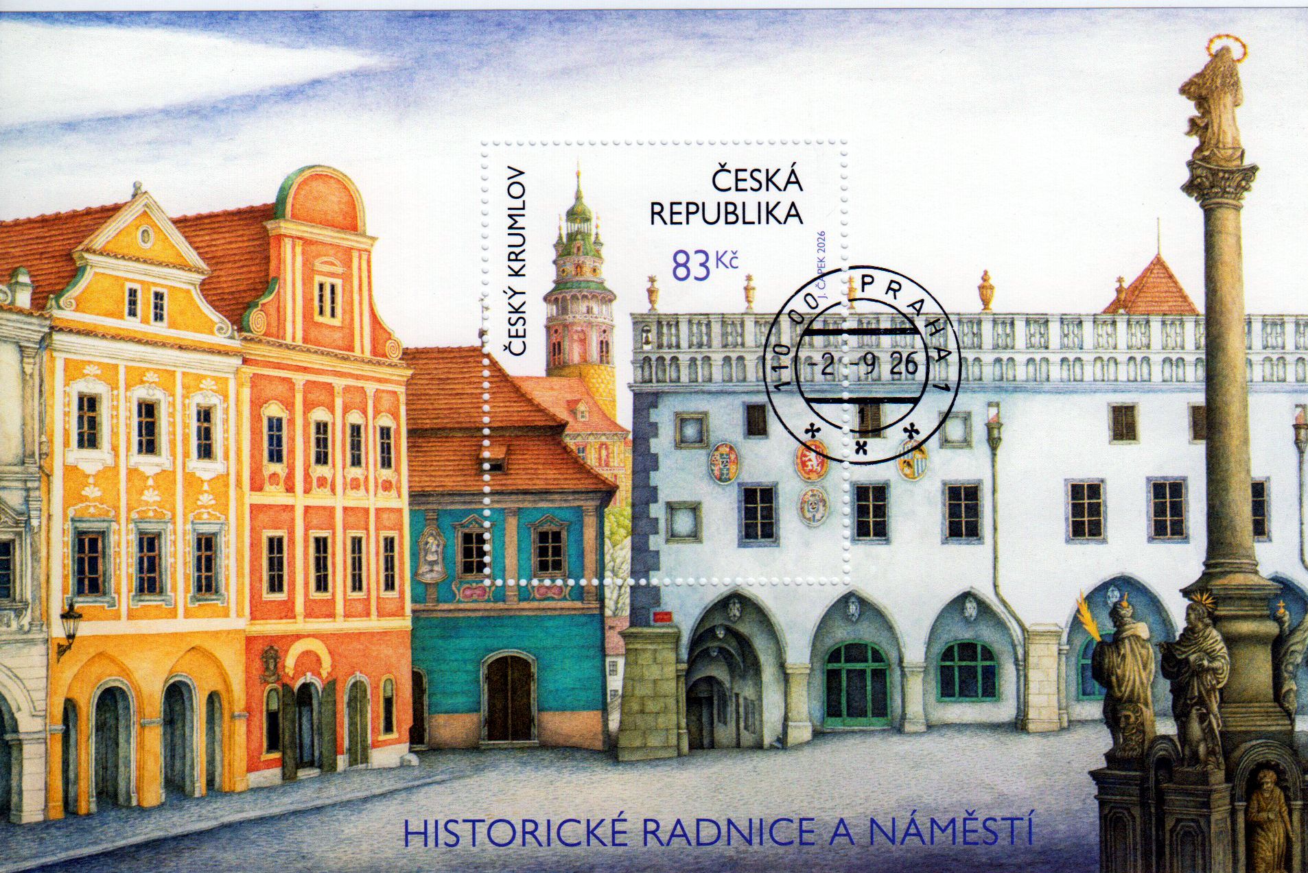 Block: Historische Rathäuser 2026, gestempelt
