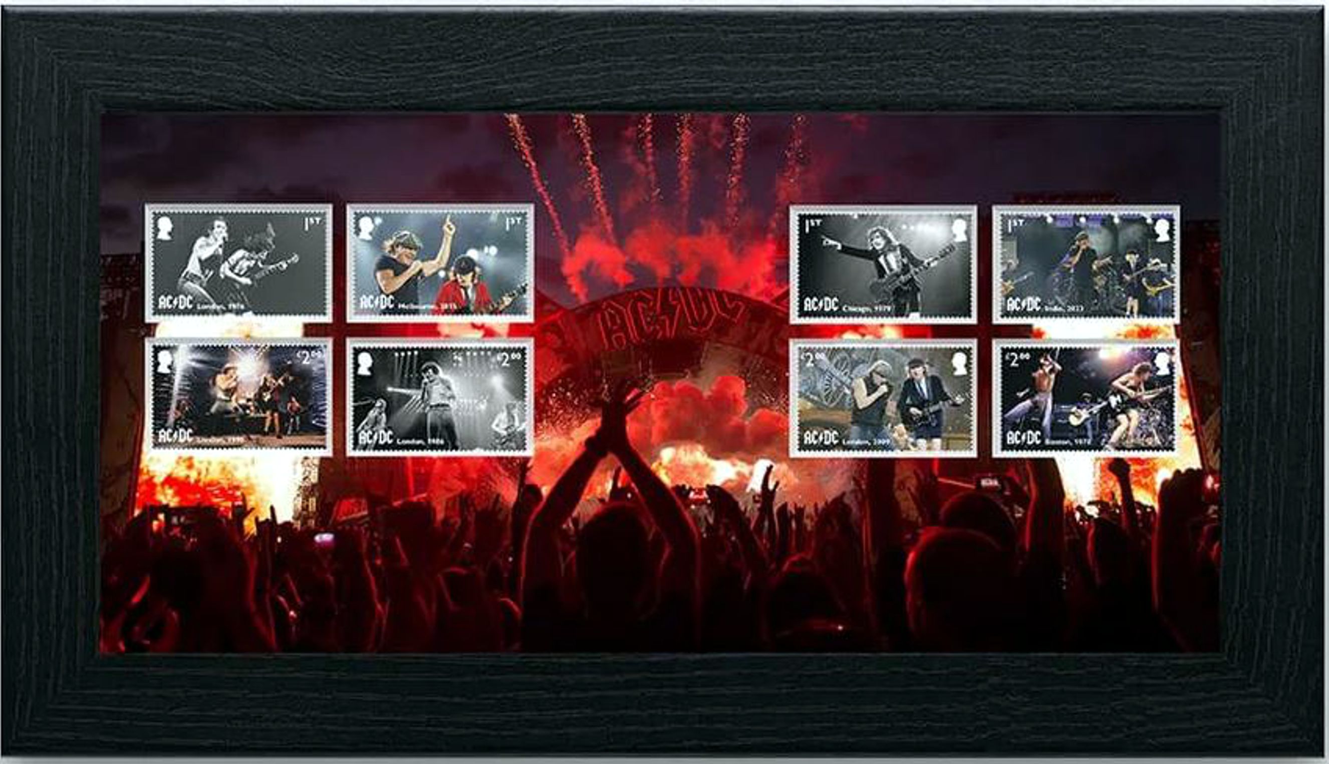 AC/DC 2025, Gerahmtes Bild "Stamp Set"