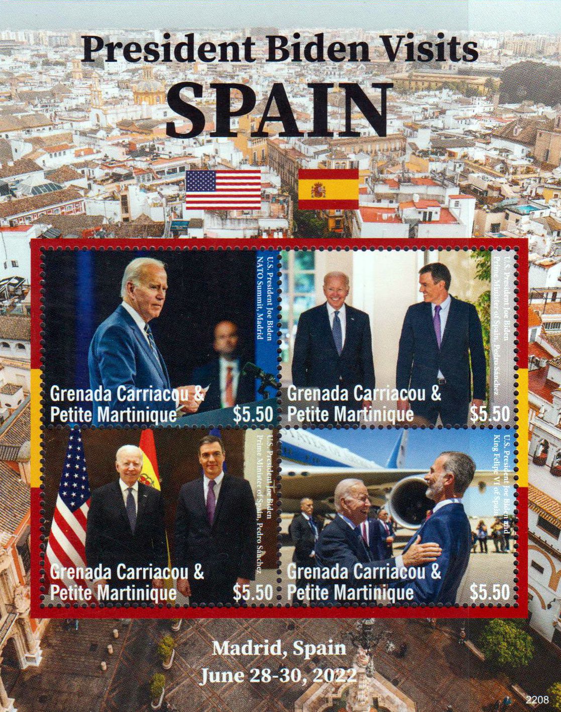 Staatsbesuch von Biden in Spanien 2022