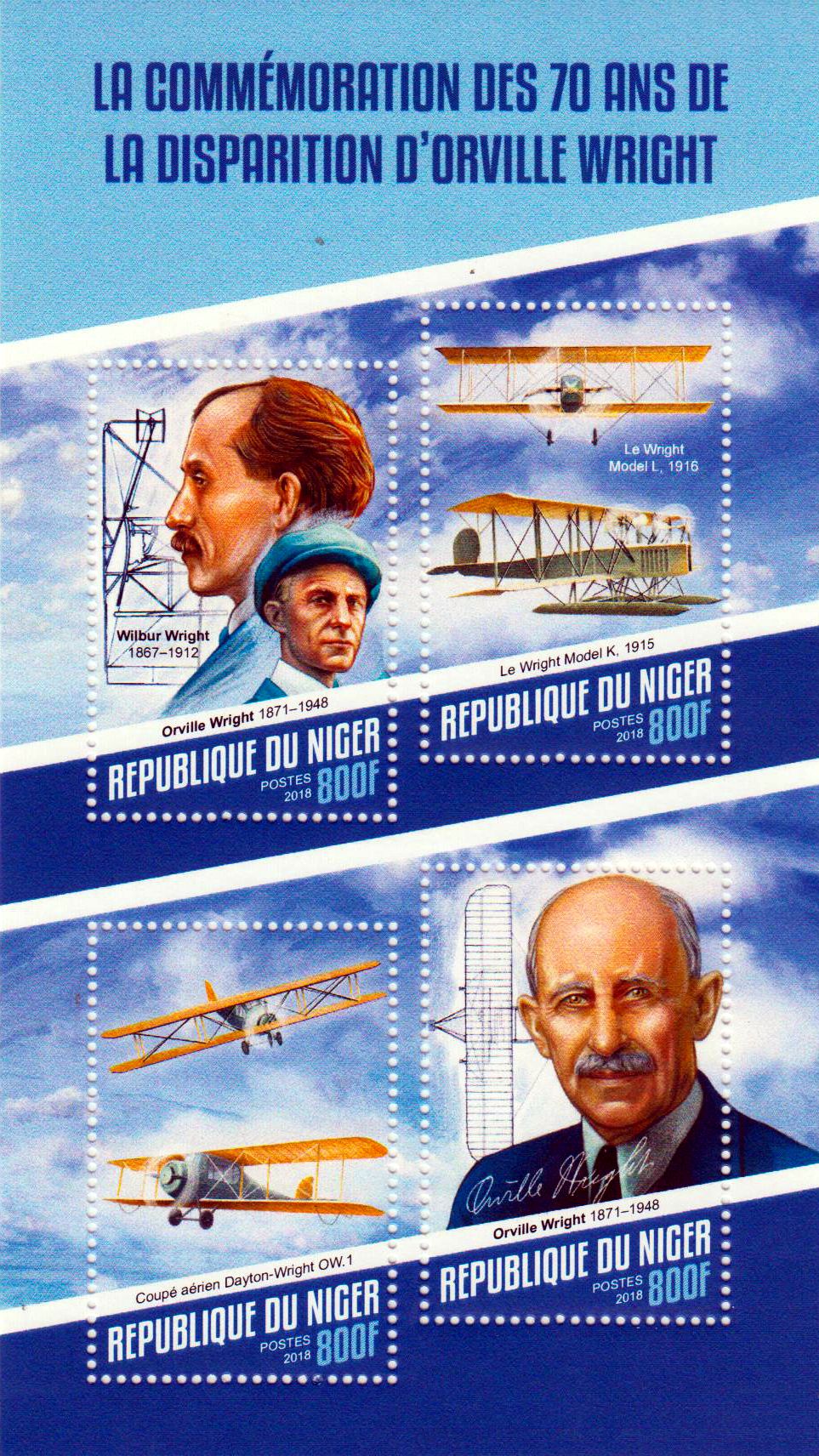 70. Todestag Orville Wright, Flugzeuge