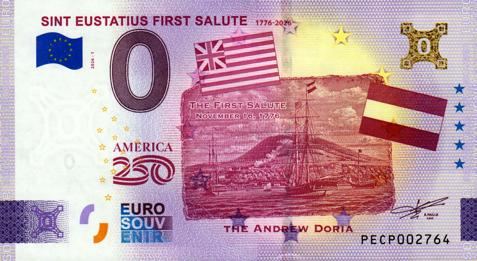 Sint Eustatius First Salute 2026-1 Gold