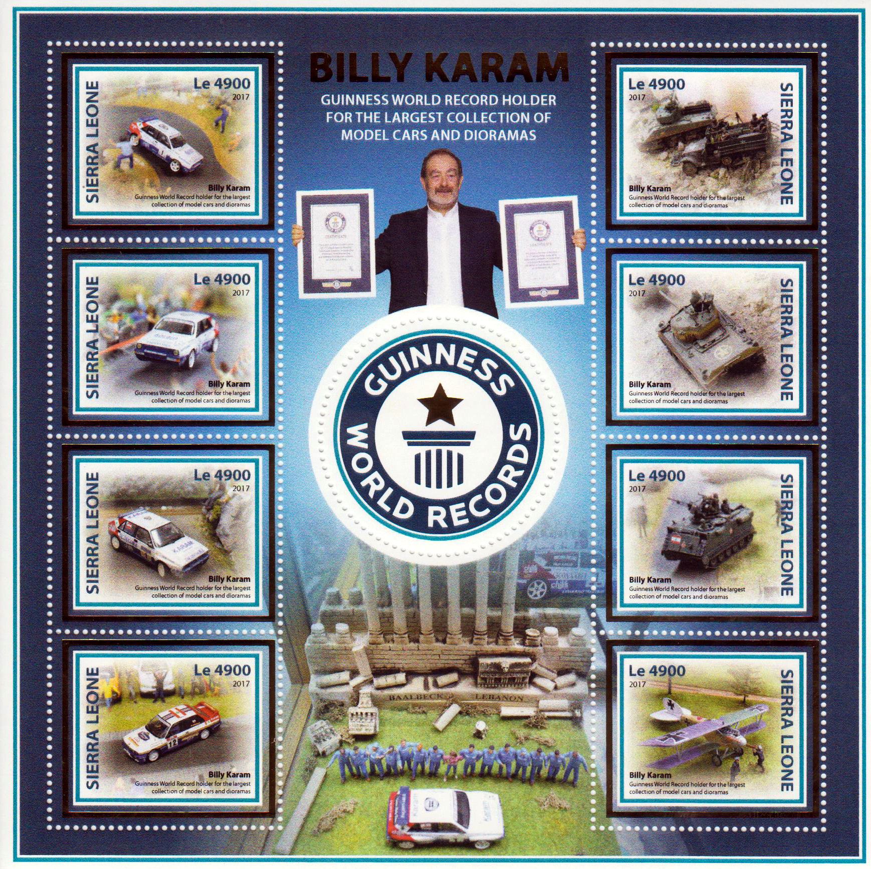 Billy Karam, Autos, Panzer, Flugzeug