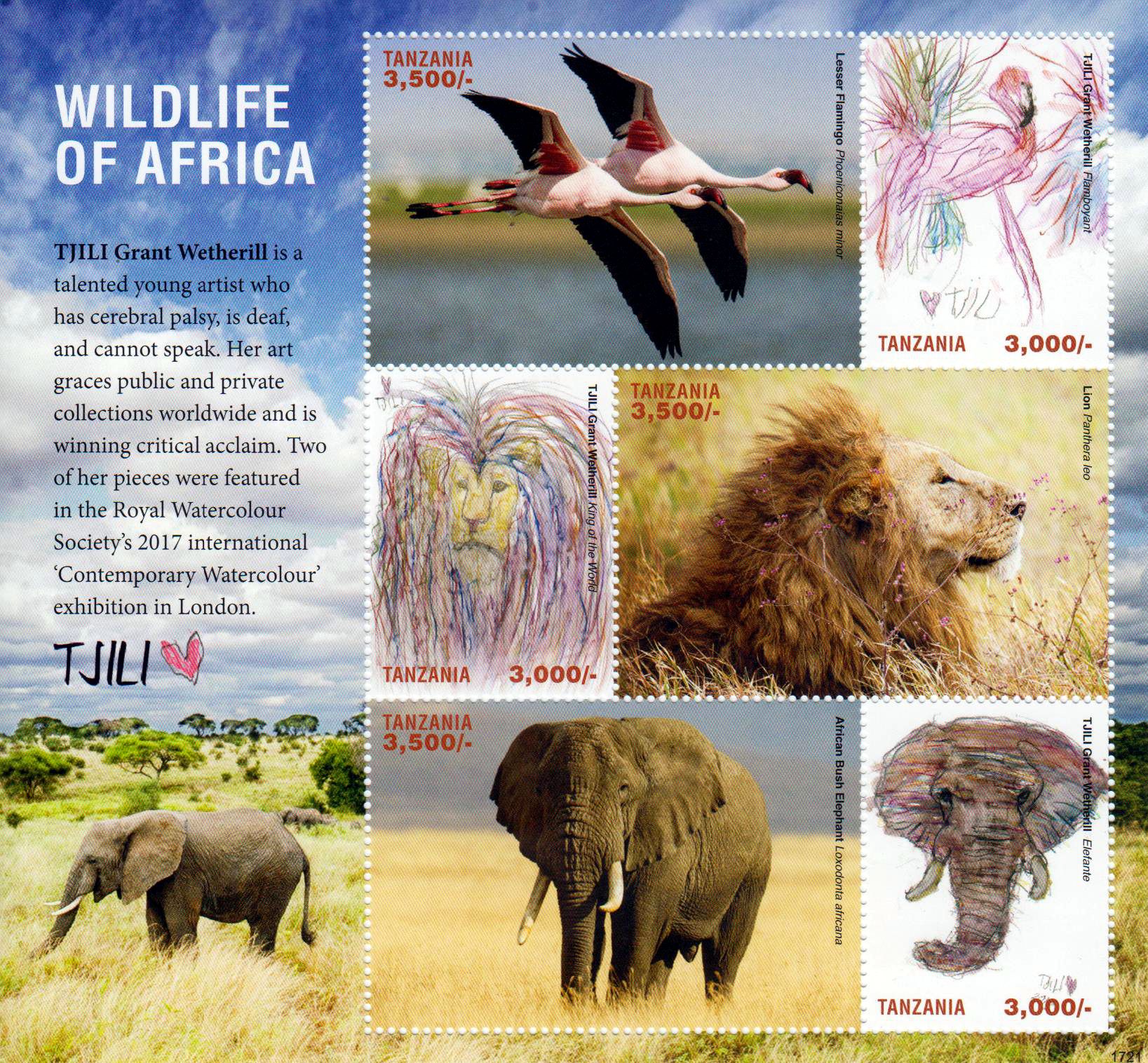 Tierwelt Afrikas 2017, Löwe, Elefant