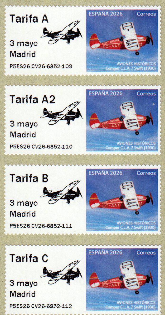 Aviones Historicos 2026, Flugzeug, mit Zudruck