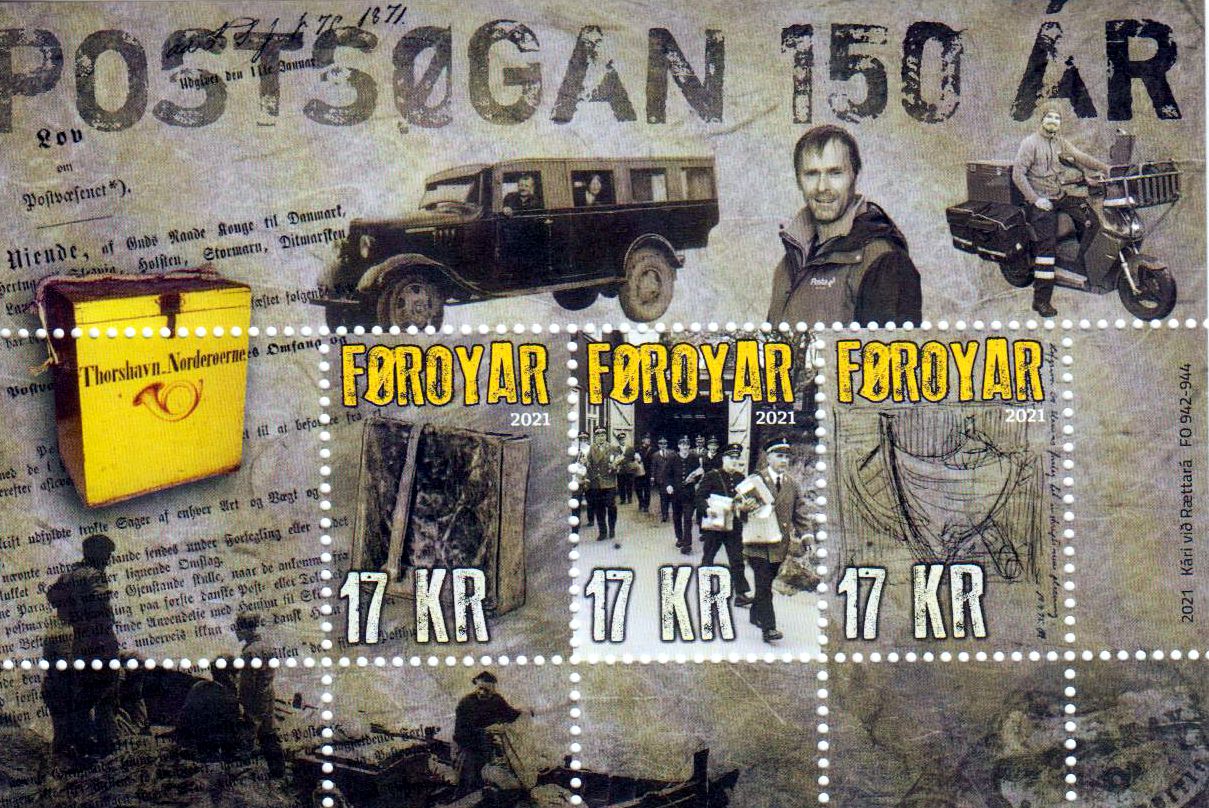 Block: 150 Jahre Post der Färöer 2021