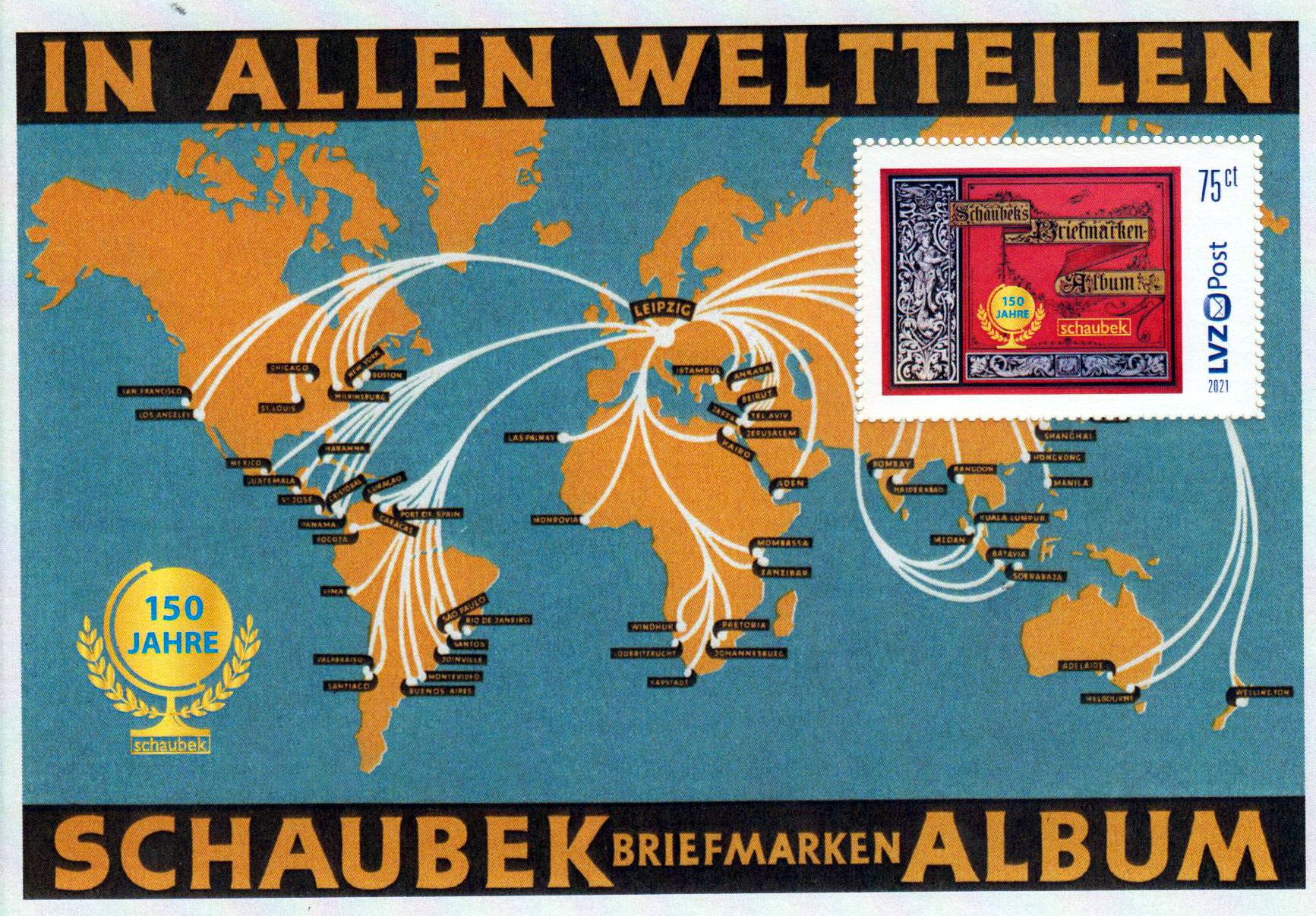 Block: 150 Jahre Schaubek 2021