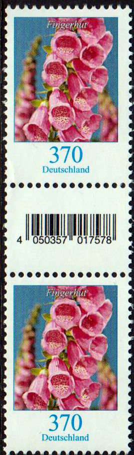 Dauer: Fingerhut 2019 als Zwischensteg- paar, Marke-Code-Nr.Marke