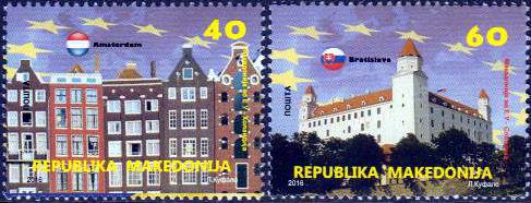 Europ. Hauptstädte, Amsterdam,  Bratislava EM