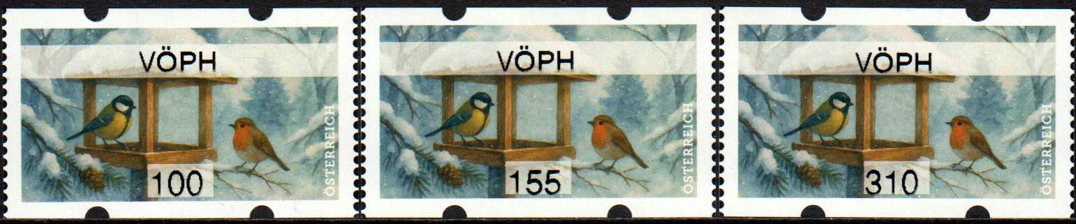Weihnachten 2025, Vogelhäuschen, mit Aufdruck "VÖPH"