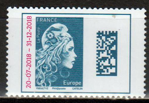 Dauer: Marianne 2018, blau ÜD Gatum QR Code