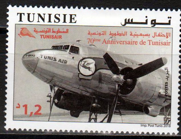 70 Jahre Tunisair 2018, Flugzeug