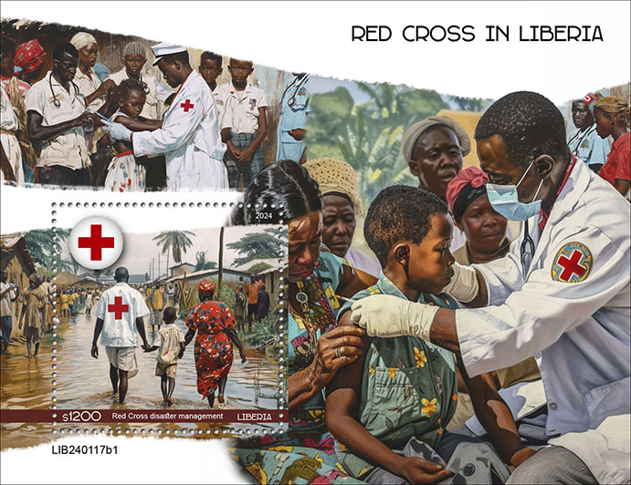 Block: Rotes Kreuz in Liberia I 2024