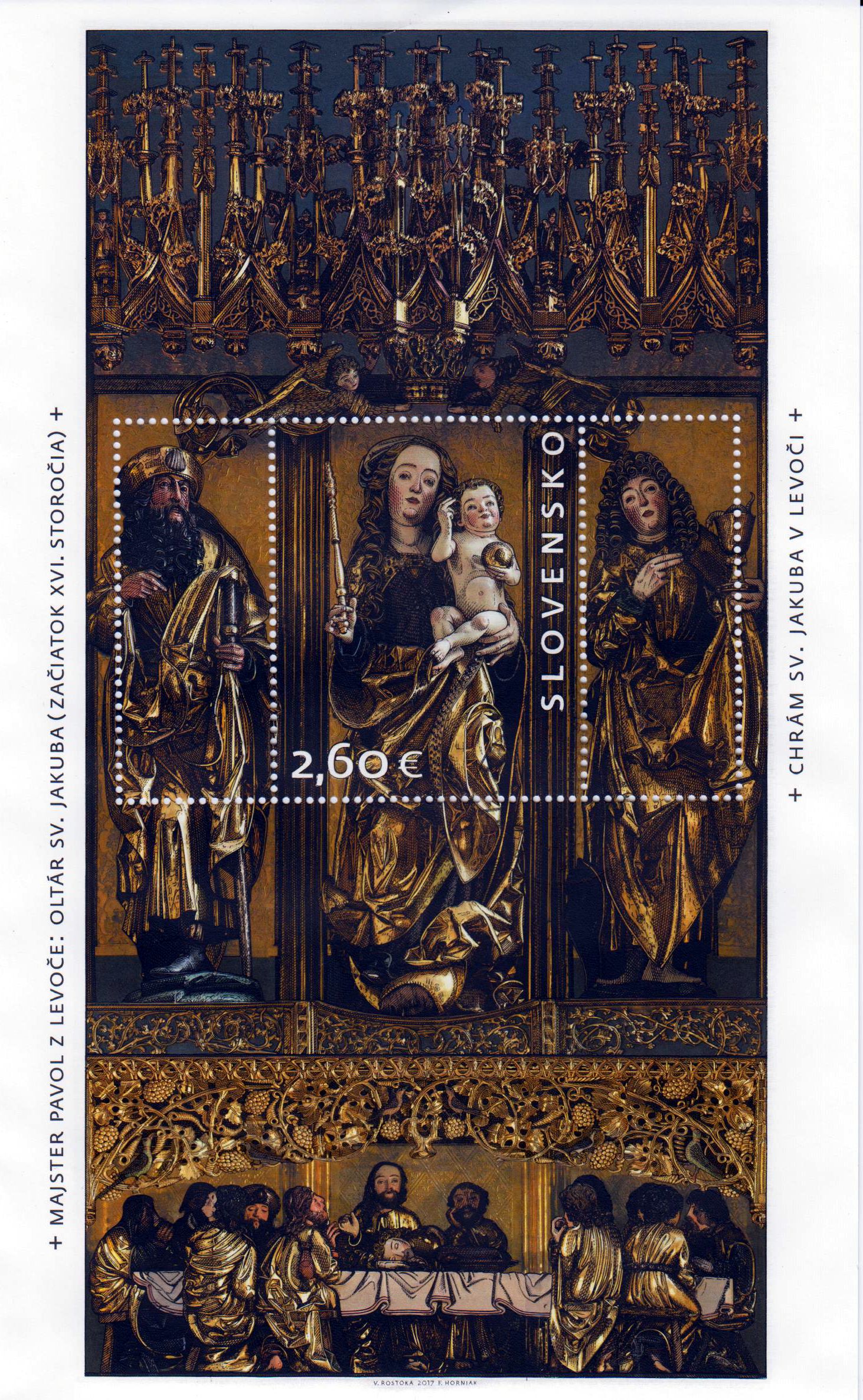 Block: St. James Altar in Levoca, gestempelt