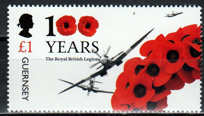 100 Jahre Britische Legion 2021, Blumen, Flugzeug