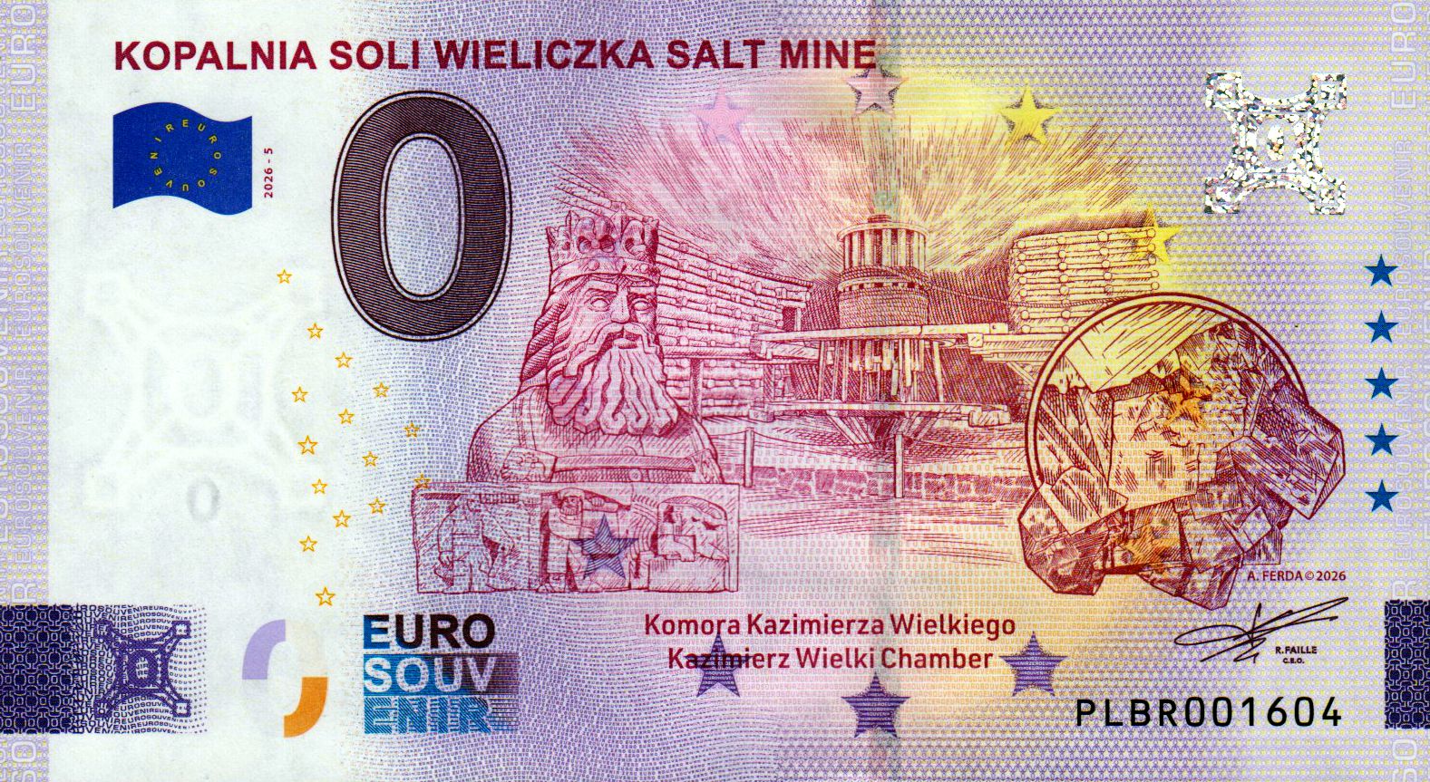 Kopalnia Soli Wieliczka Salt Mine 2026-5 Silber