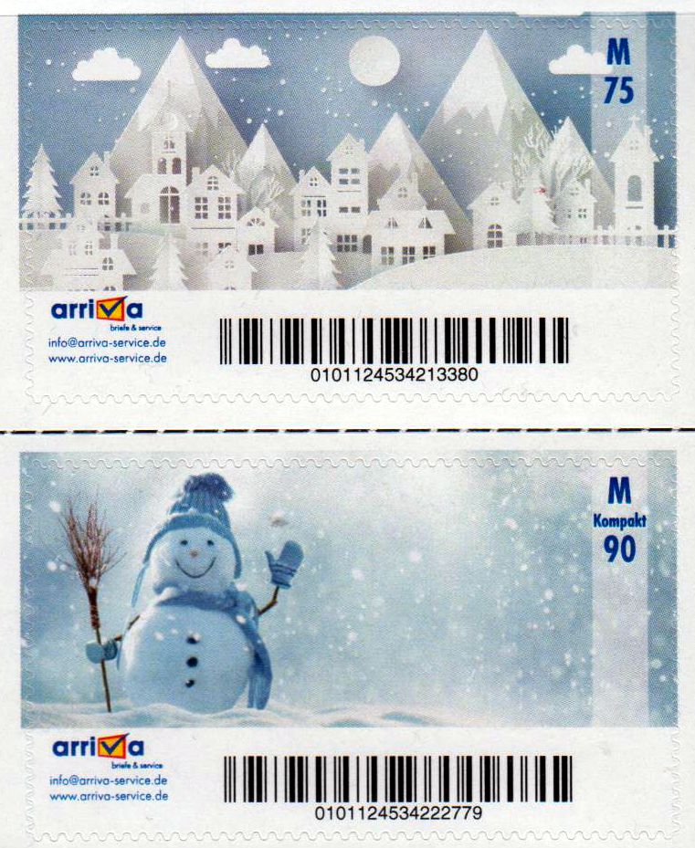 Weihnachten 2020, Privatmarkenlabel, Präfix-Nr. 010112
