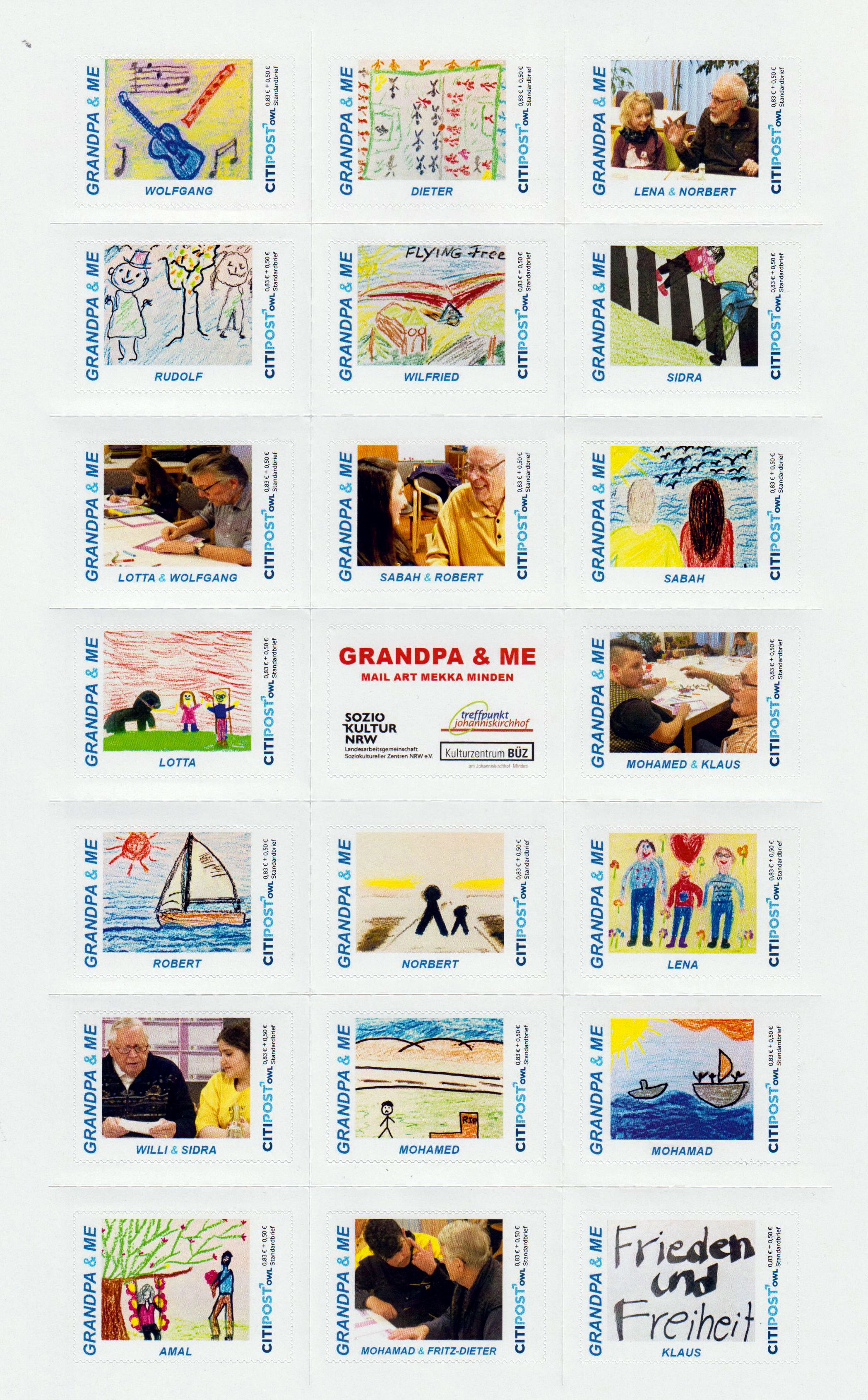 Grandpa & me I 2022, Kinderzeichnungen
