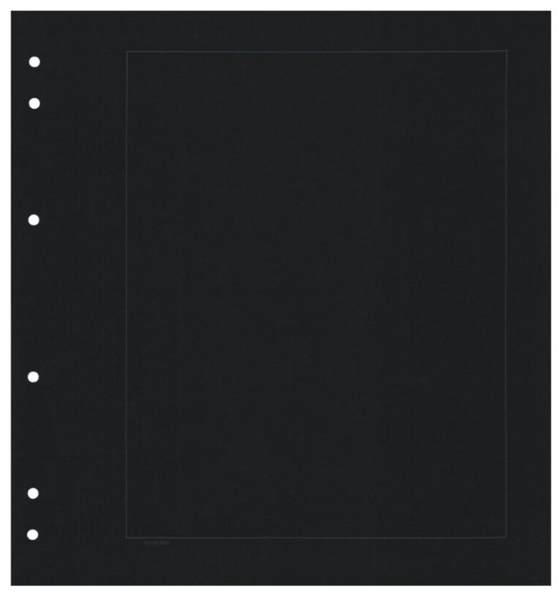Schaubek, Blankoblätter bb100, Pack zu 50 Stück, schwarz mit Rahmen