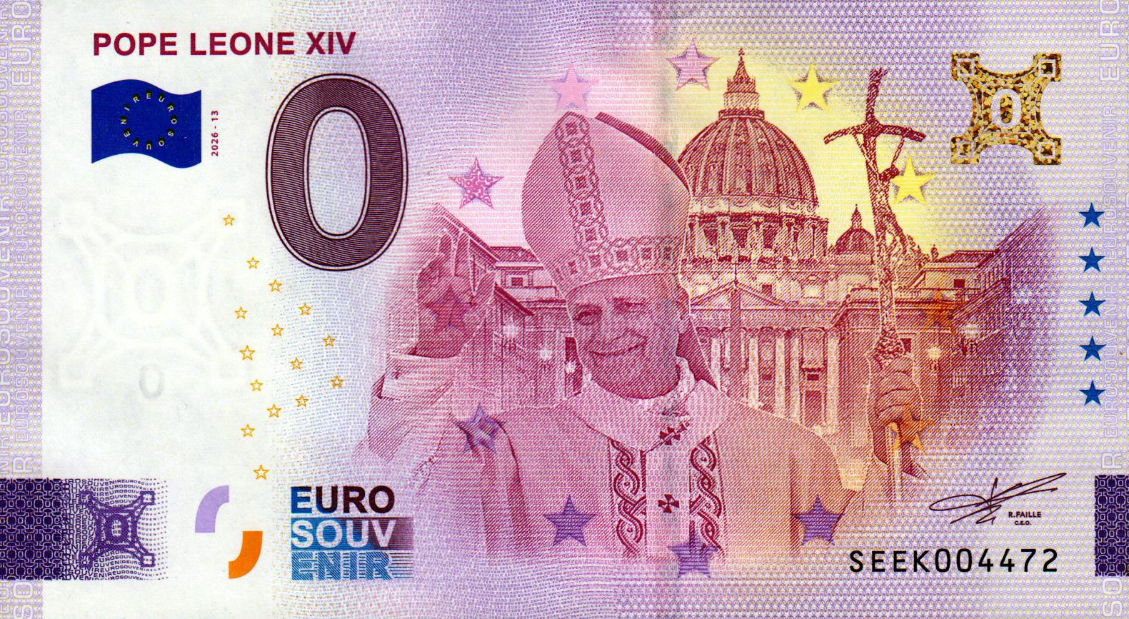 Pope Leone XIV 2026-13 Gold