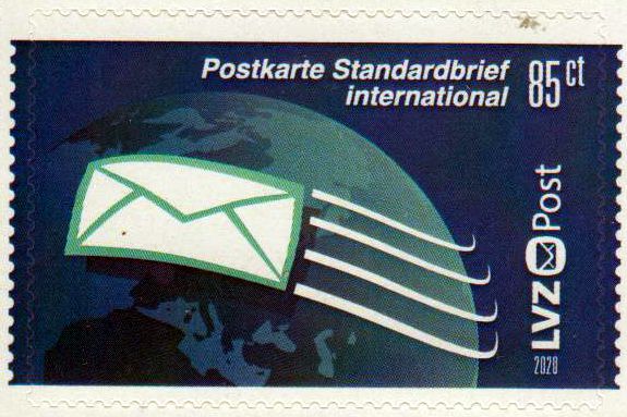 Internationaler Briefversand 2020, gestempelt