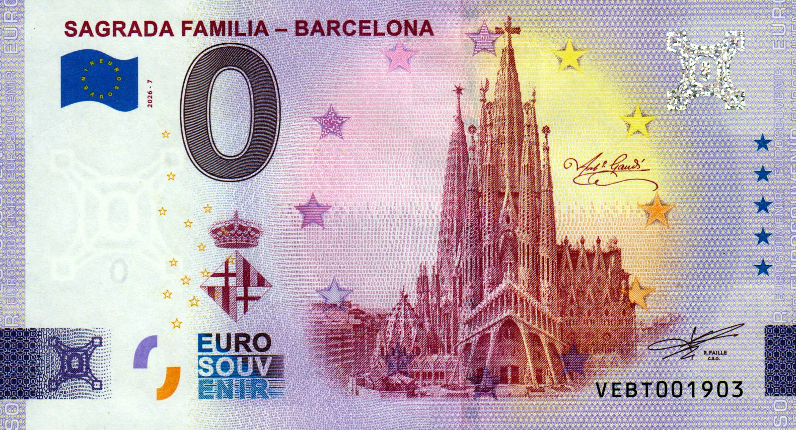 Sagrada Familia - Barcelona 2026-7 Silber
