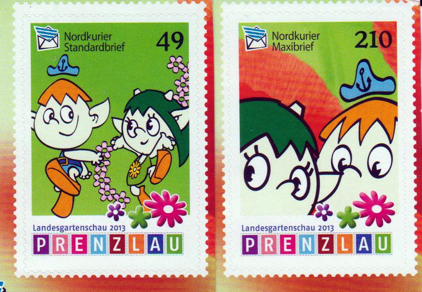 Landesgartenschau Prenzlau 2013 sk, gestempelt