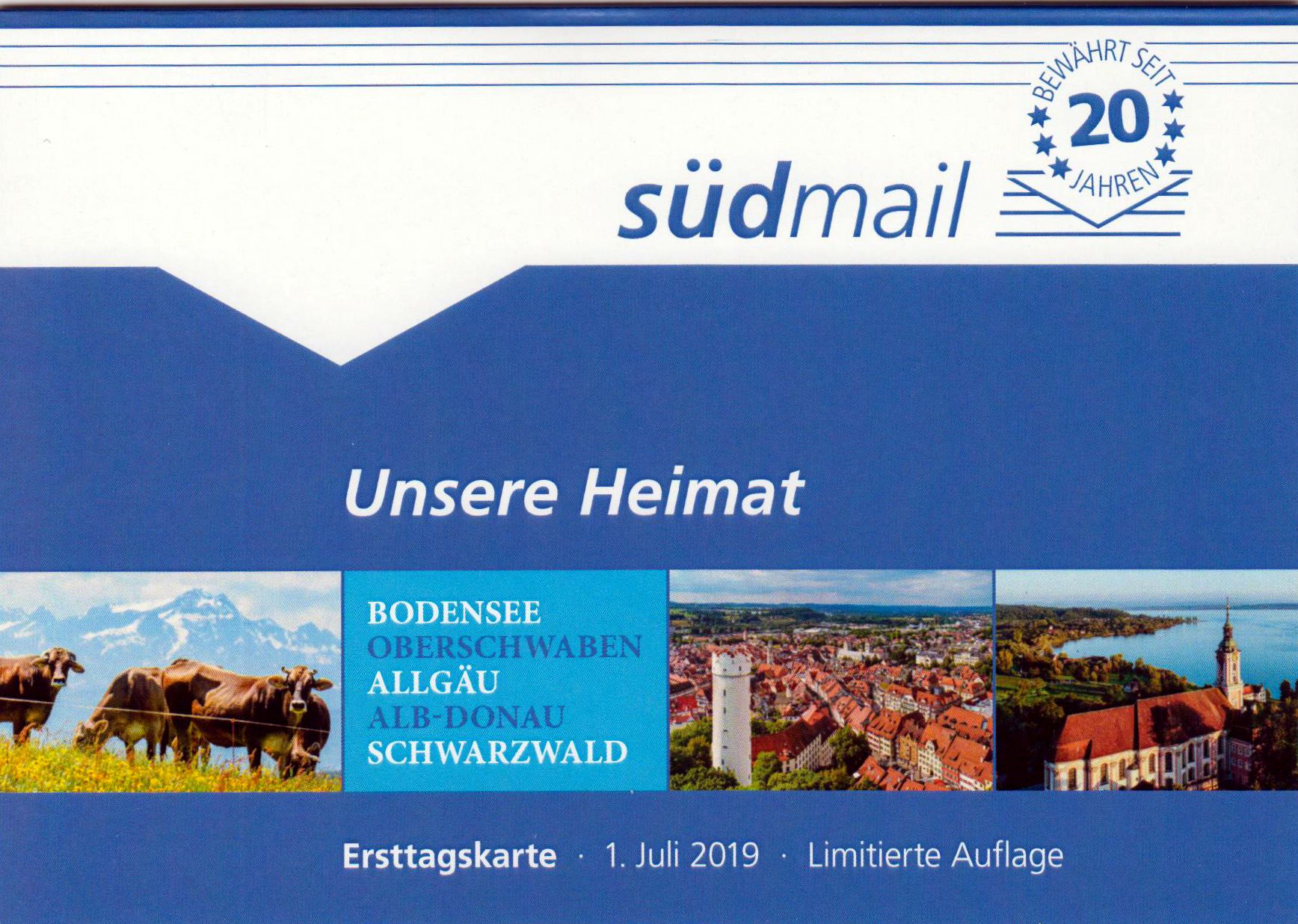 Offizielle Klappkarte "Unsere Heimat 2019"
