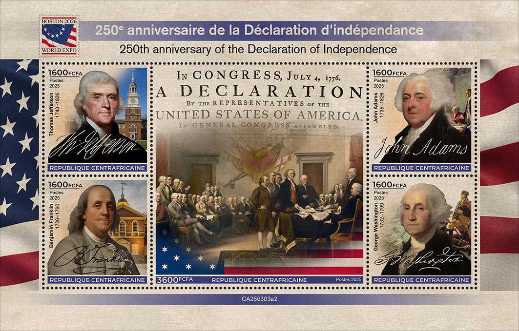 250 Jahre Unabhängigkeitserklärung der USA 2025, Holzmarken