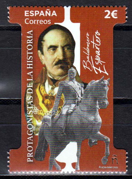 Baldomero Espartero 2020, Reiterstatue