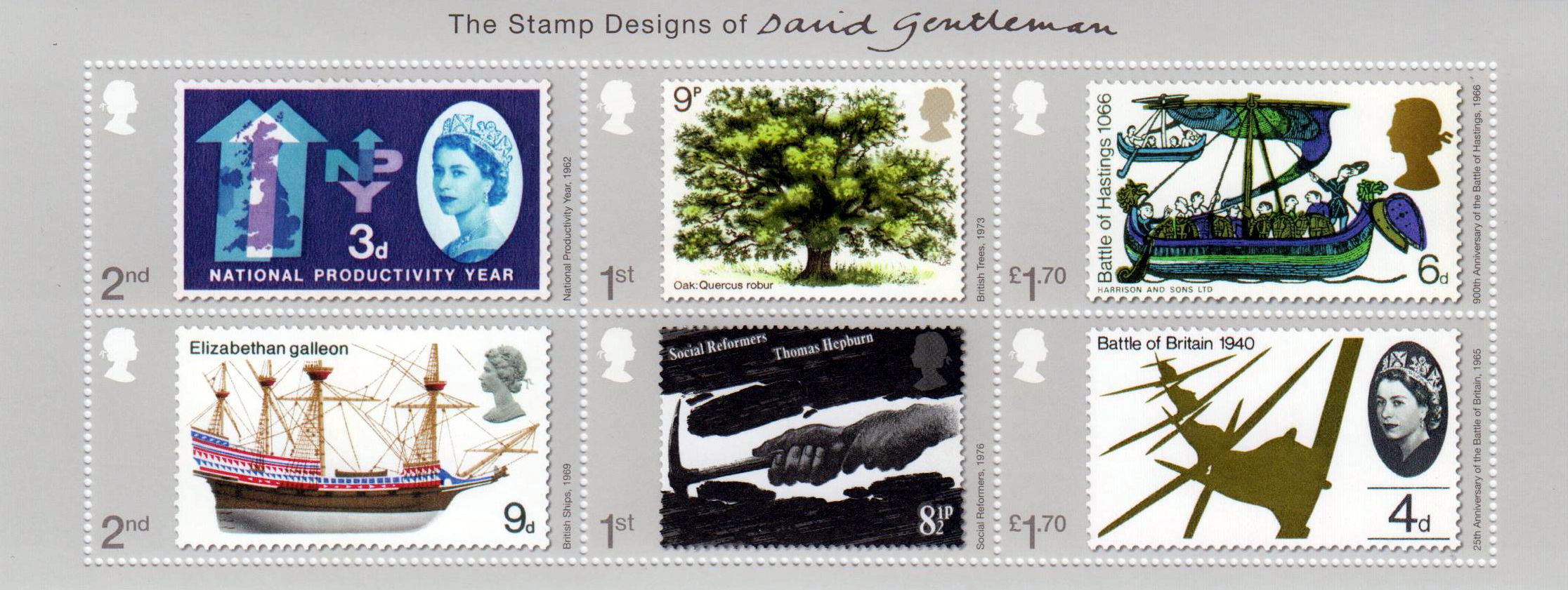 Block: Die Briefmarkendesings von David Gentleman