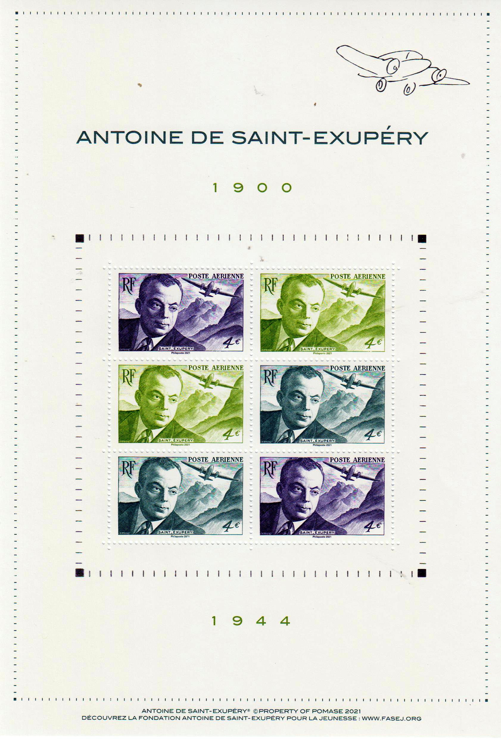 Block: Antoine St.Exupery 2021, Flugzeug