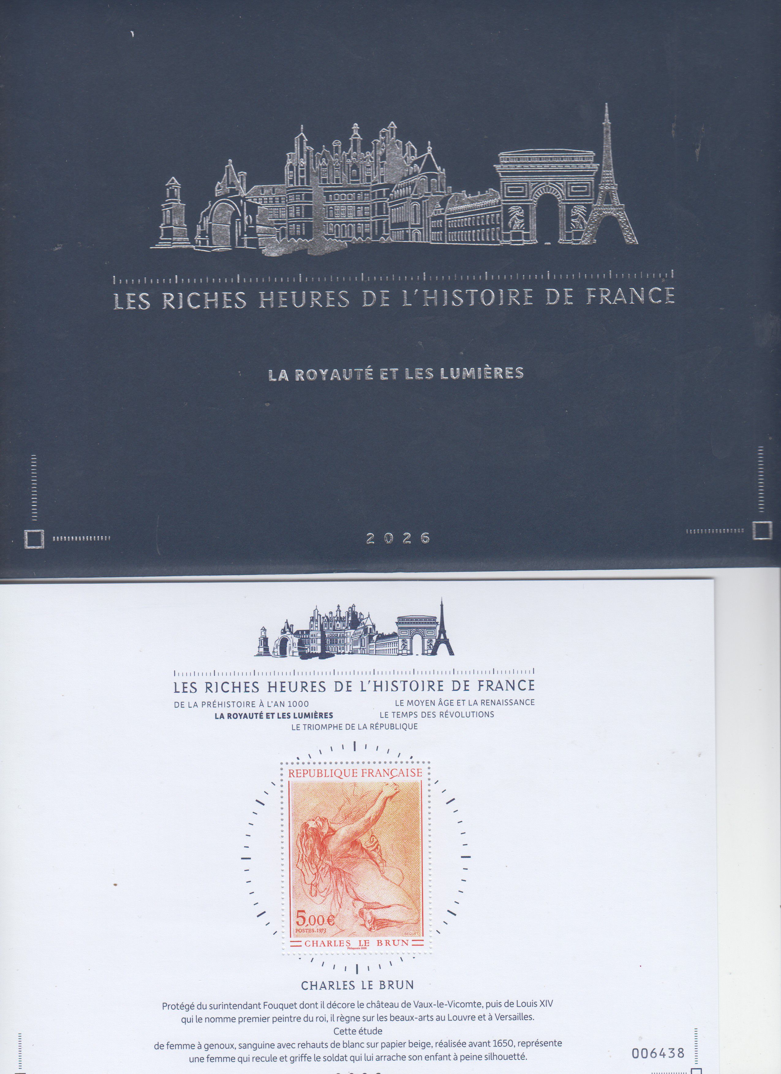 Block: Les Riches Heures de l´Histoire de France 2026, Sonderkollektion,