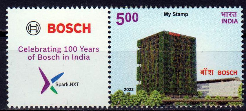 My Stamp 2022, 100 Jahre Bosch in Indien
