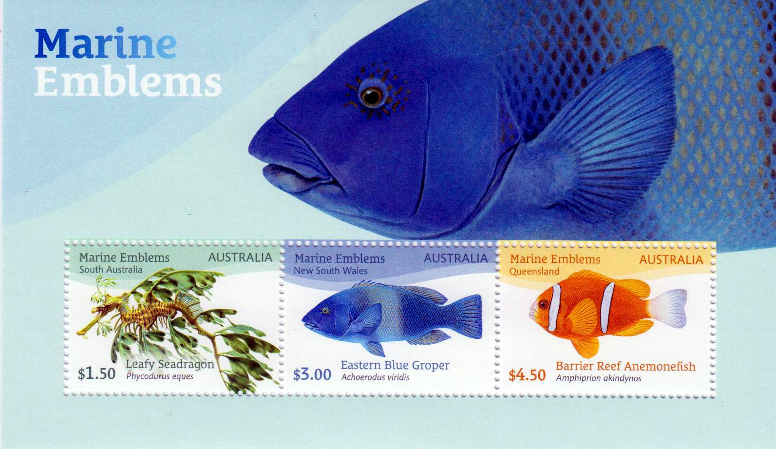 Block: Marine Embleme 2024, Fische