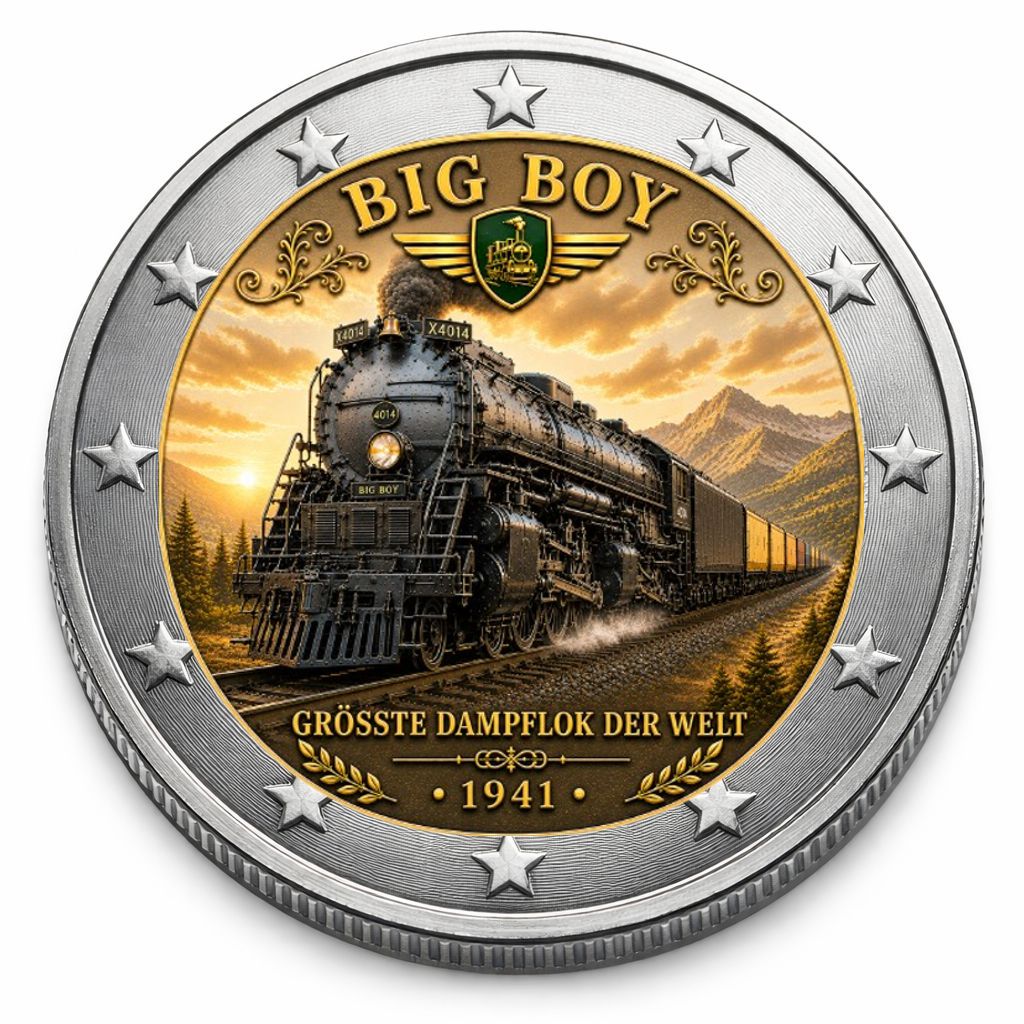 2 Euro Münze coloriert "Big Boy" 2026