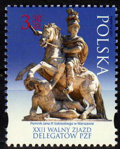 XXII Kongress des poln. Philatelistenverband, Statue