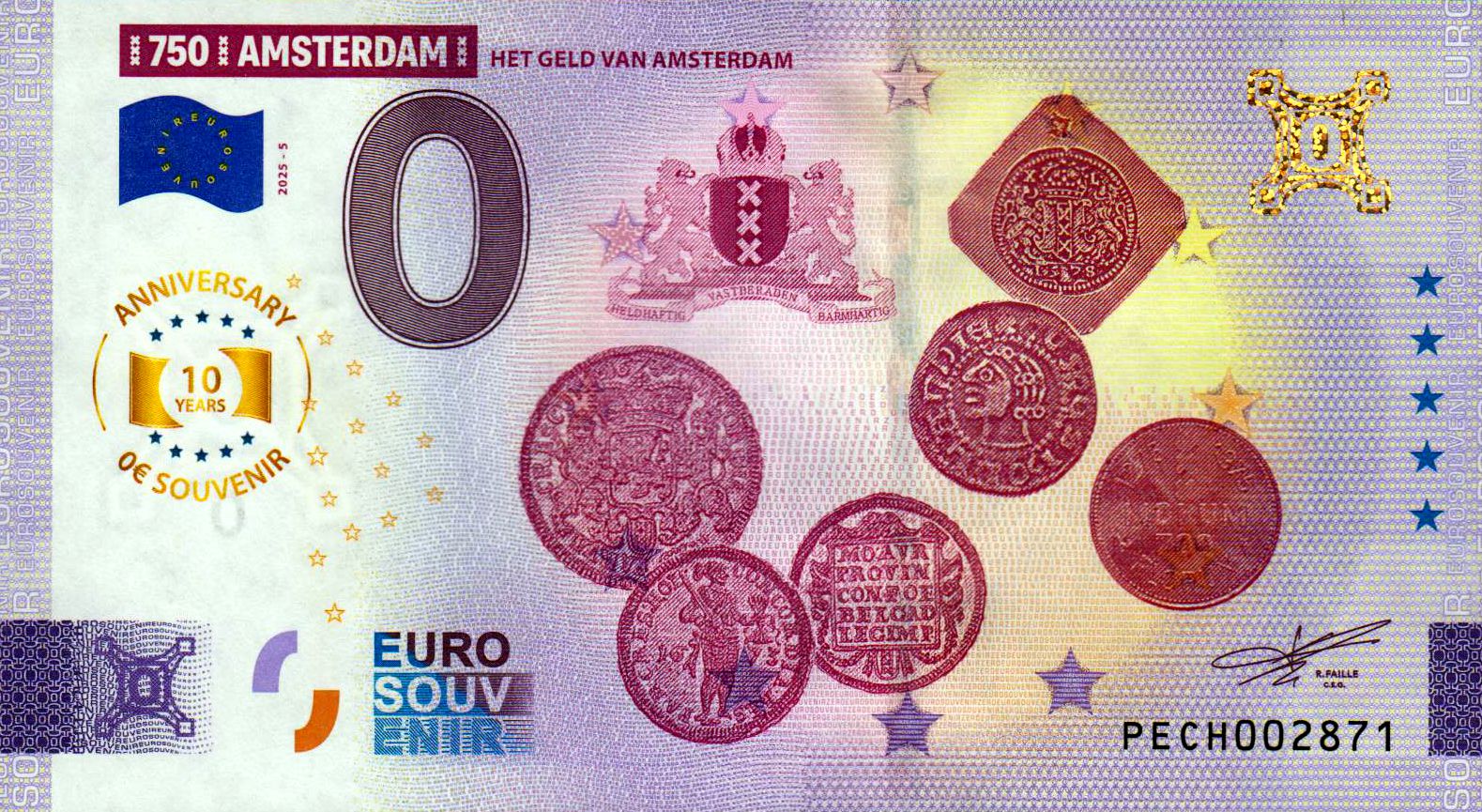750 Amsterdam - Het Geld van Amsterdam 2025-5 Anniversary