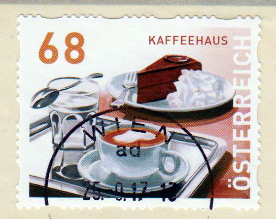 Dauer: Kaffeehaus 2017, sk, von Rolle, gestempelt