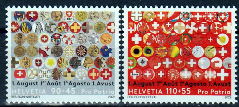 Pro Patria 2022, Abzeichen