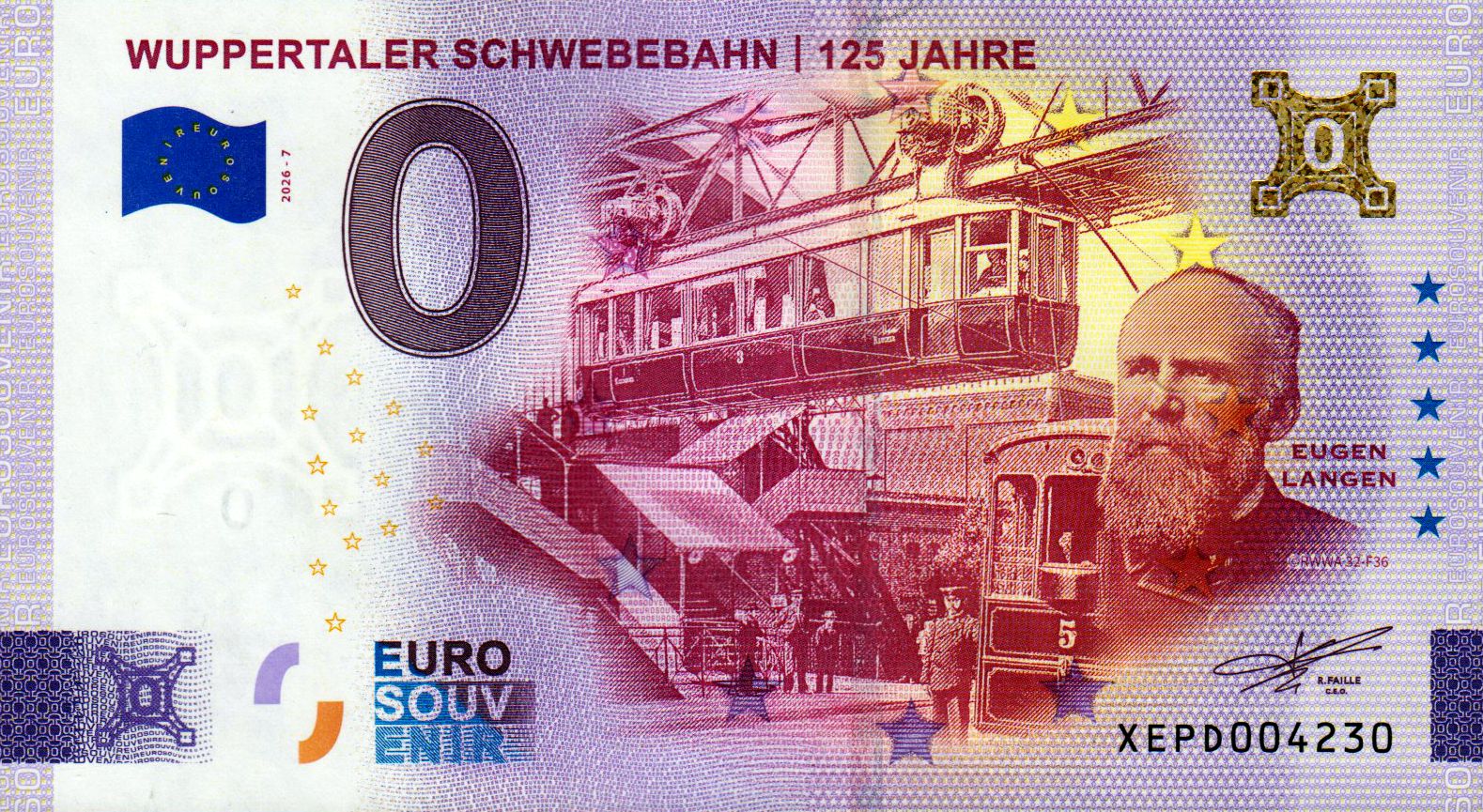 Wuppertaler Schwebebahn / 125 Jahre 2026-7 Gold