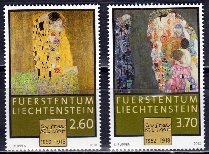 100. Todestag Gustav Klimt, Gemälde