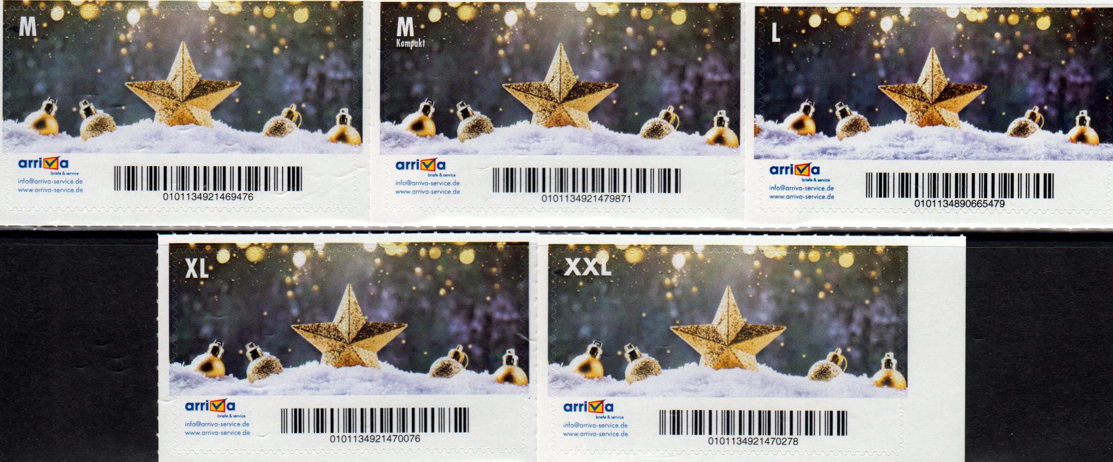 Weihnachten 2021 - Motiv 6, Geschäfts- kundenlabel, Präfix-Nr. 010113, gestempelt