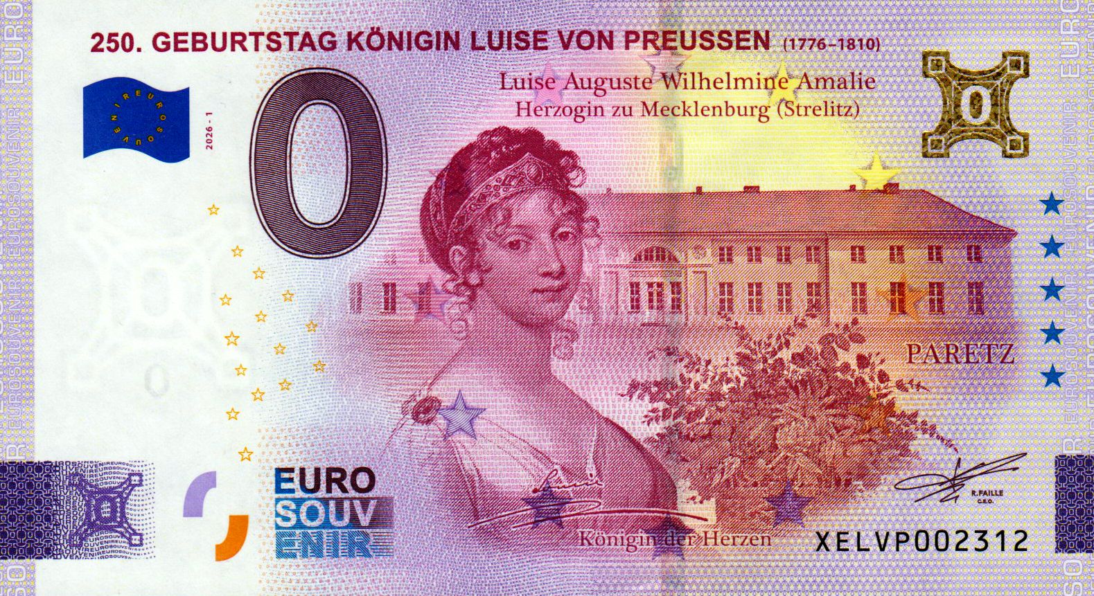 250. Geburtstag Königin Luise von Preussen 2026-1 Gold
