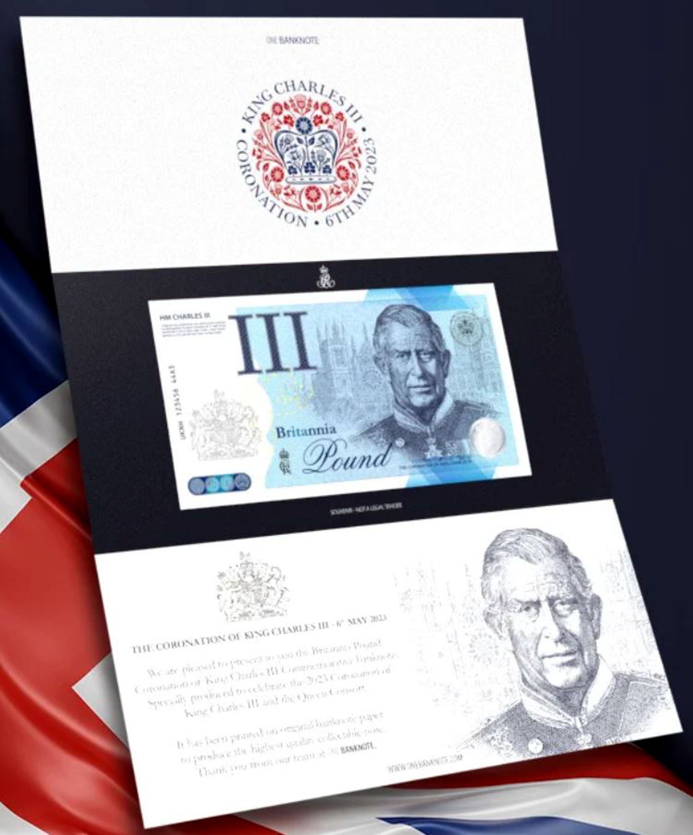 Britannia Pound "HM Charles III" 2023 (UKRC 44KC)