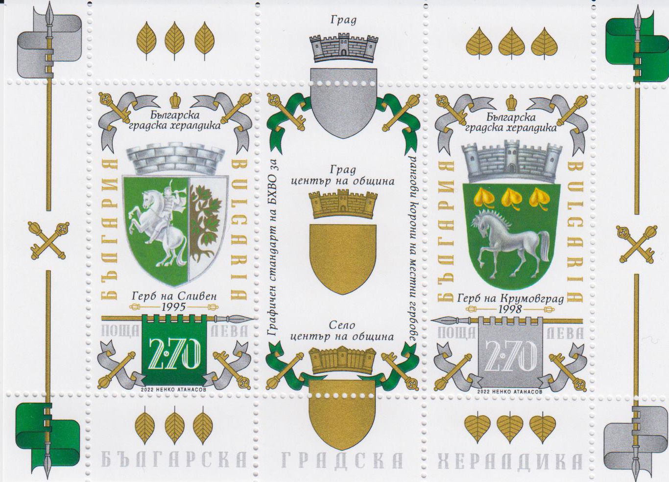 Block: Bulgarische urbane Heraldik II 2022