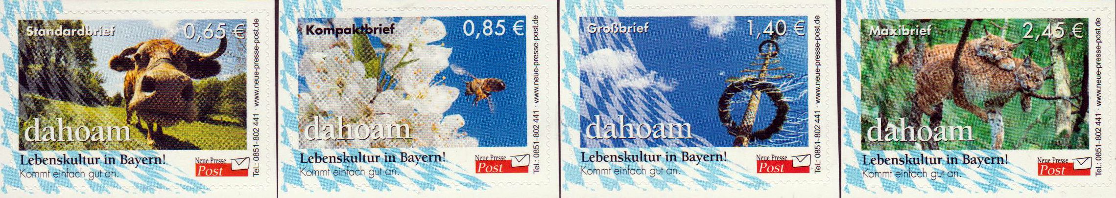 dahoam - Lebenskultur in Bayern, Kuh, Biene, Maibaum, Luchse, Ersttag 2.10.17