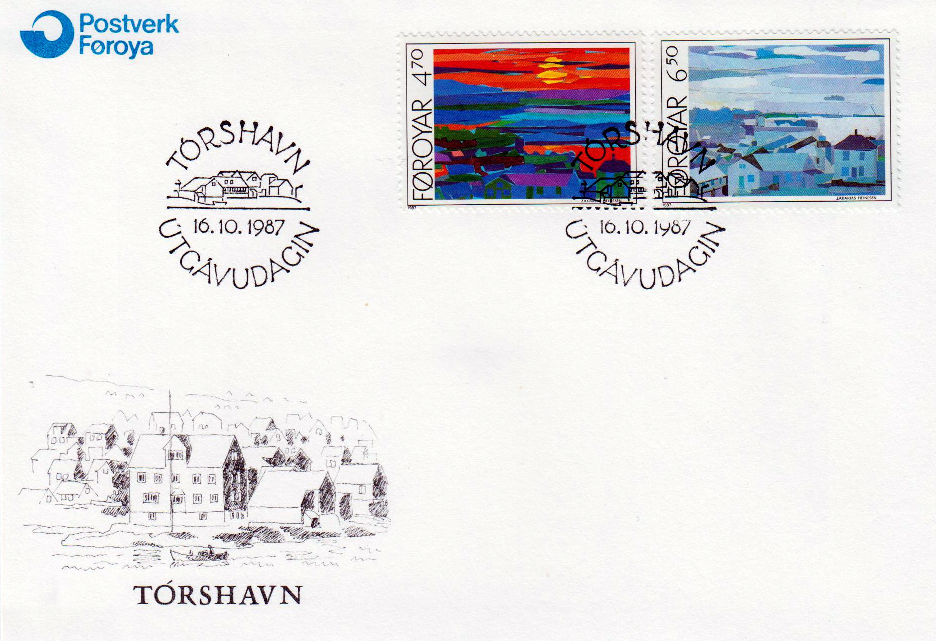 Ansichten von Tórshavn  1987