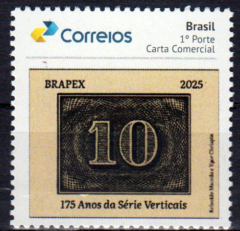 175 Jahre Ausgabe vertikaler Briefmarken 2025