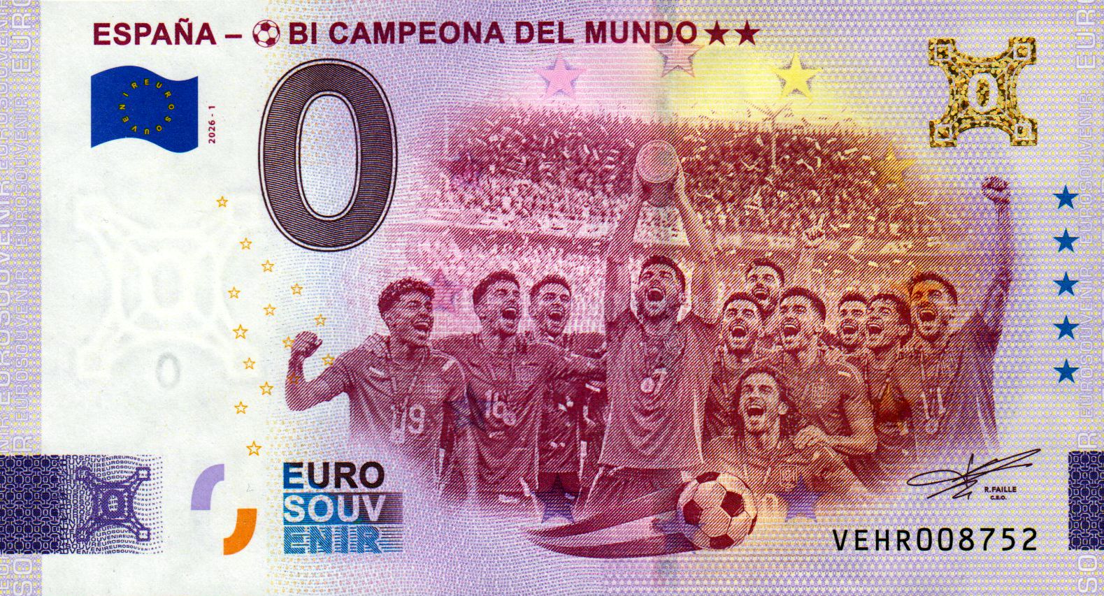 Espana - Bi Campeona del Mundo 2026-1 Gold